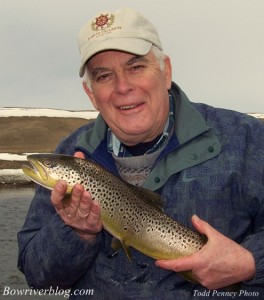 Floating and spring fishing the Bow River April 9 2011