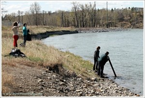 Clean up of the Bow River Calgary, Alberta