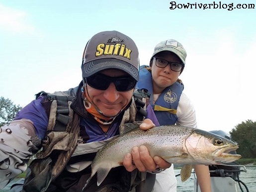 Fishing and camping on the Bow River, Alberta