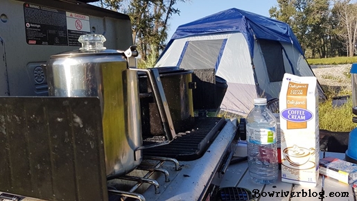 Camping along the Bow River, YYC